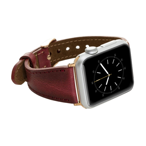 Correa delgada de cuero Messina para Apple Watch