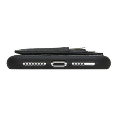 Funda tipo billetera de cuero Pisa Snap On con soporte para iPhone XS Max