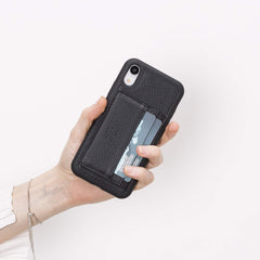 Pisa Snap On Leather Wallet Case with Stand for iPhone XR