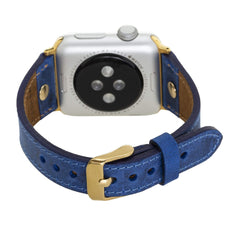 Correa delgada de cuero Sessa para Apple Watch