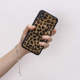 Pisa Snap On Leather Wallet Case with Stand for iPhone XS Max