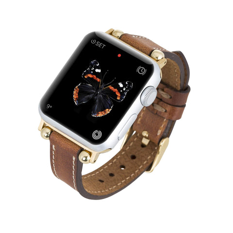 Correa delgada de cuero Foggia para Apple Watch