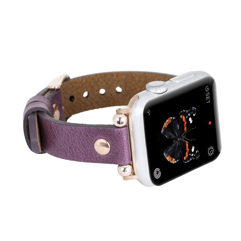 Perugia Leather Slim Band Strap for Apple Watch