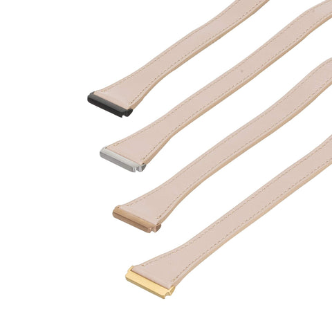 Serena Leather Double Wrap Watch Band for Fitbit Versa