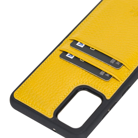 Funda tipo billetera de cuero Capri Snap On para Samsung Galaxy S20 Plus