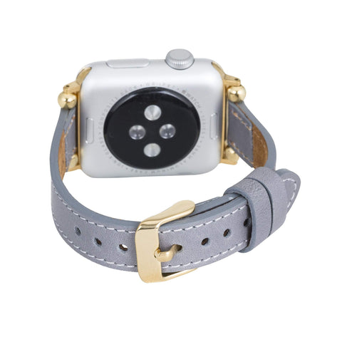 Correa delgada de cuero Foggia para Apple Watch