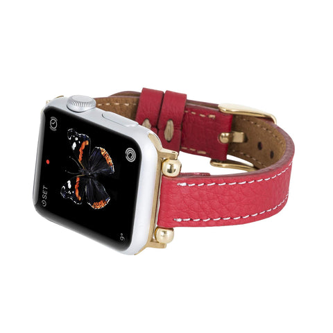 Correa delgada de cuero Foggia para Apple Watch