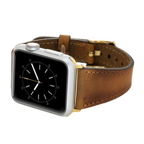 Correa delgada de cuero Messina para Apple Watch