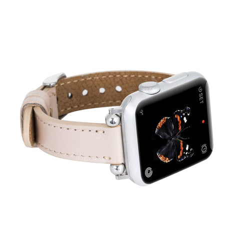 Correa delgada de cuero Foggia para Apple Watch