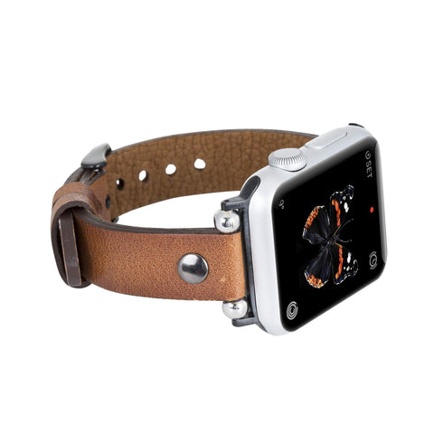 Perugia Leather Slim Band Strap for Apple Watch