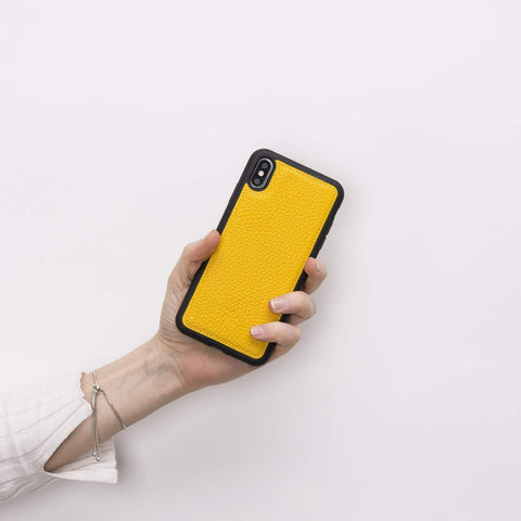 Funda de cuero Lucca Snap On para iPhone XS Max