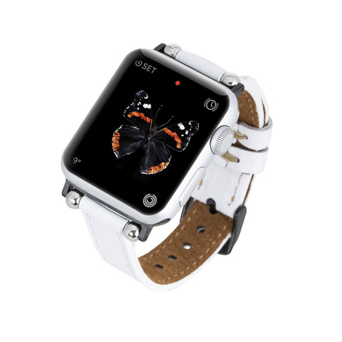 Correa delgada de cuero Foggia para Apple Watch