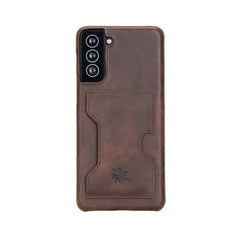 Funda tipo billetera de cuero con bloqueo RFID Florence para Samsung Galaxy S21 Plus