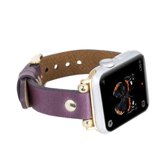 Correa delgada de cuero Perugia para Apple Watch
