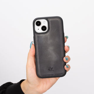 Lucca Snap On Leather Case for iPhone 15