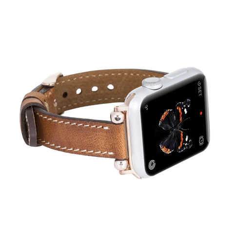 Correa delgada de cuero Foggia para Apple Watch