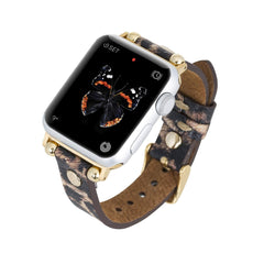 Correa delgada de cuero Perugia para Apple Watch