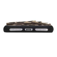 Funda tipo billetera de cuero Pisa Snap On con soporte para iPhone 8 Plus