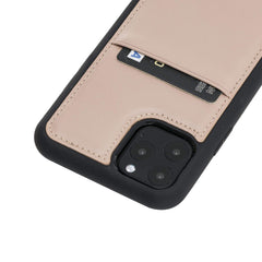 Funda tipo billetera de cuero Capri Snap On para iPhone 11 Pro