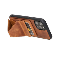 Messa RFID Blocking Leather Case for iPhone 12 Pro Max with a Detachable Wallet