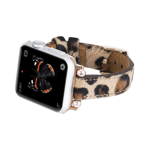 Correa delgada de cuero Foggia para Apple Watch