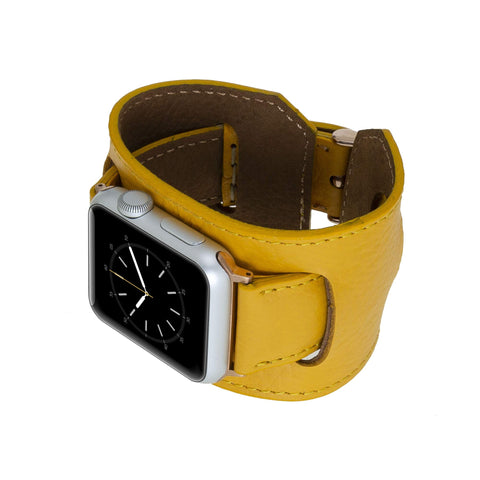Ancona Leather Cuff Band Strap for Apple Watch