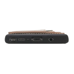 Funda tipo billetera de cuero Pisa Snap On con soporte para Samsung Galaxy Note 9