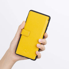 Verona - Funda tipo cartera delgada de piel con bloqueo RFID para Samsung Galaxy Note 9