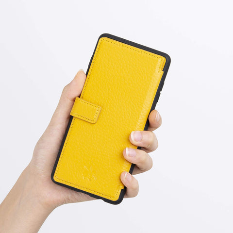 Verona - Funda tipo cartera delgada de piel con bloqueo RFID para Samsung Galaxy Note 9