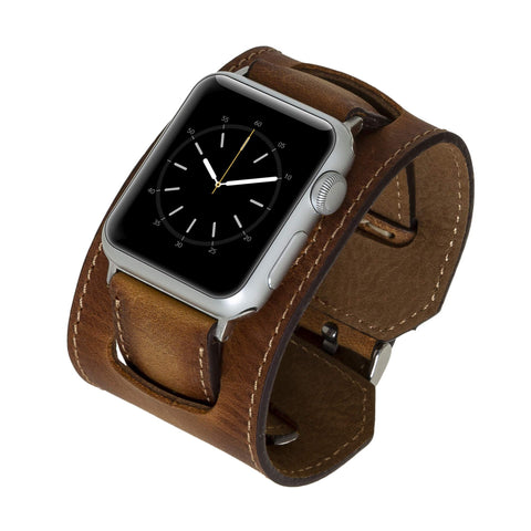 Ancona Leather Cuff Band Strap for Apple Watch