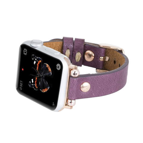 Perugia Leather Slim Band Strap for Apple Watch