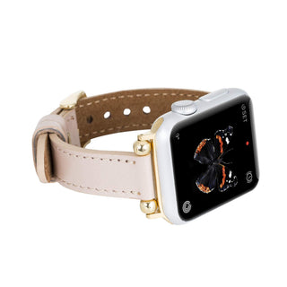 Foggia Leather Slim Band Strap for Apple Watch