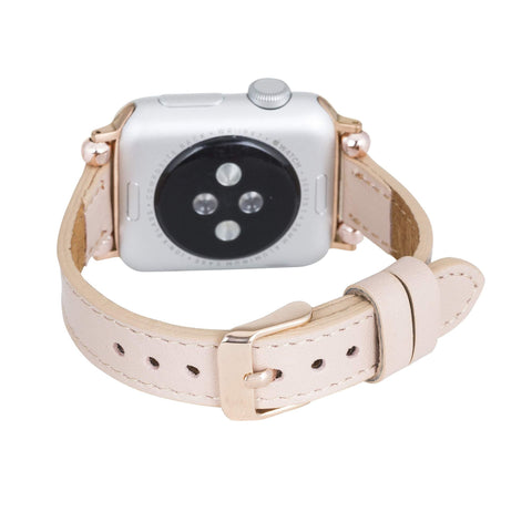 Correa delgada de cuero Foggia para Apple Watch