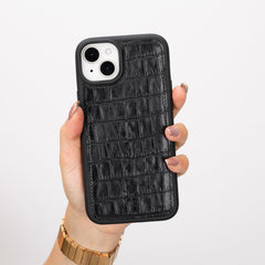 Funda de cuero Lucca Snap On para iPhone 15 Plus