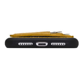 Pisa Snap On Leather Wallet Case with Stand for iPhone XR