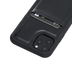 Funda tipo billetera de cuero Capri Snap On para iPhone 11 Pro