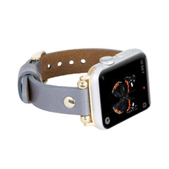 Correa delgada de cuero Perugia para Apple Watch