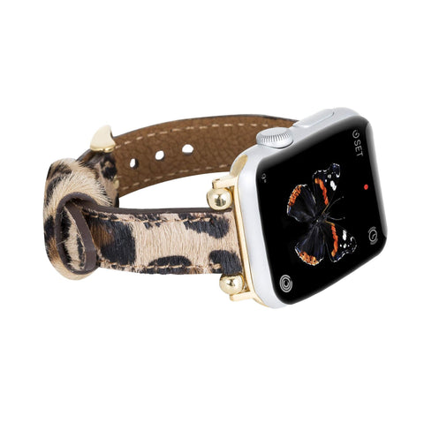 Correa delgada de cuero Foggia para Apple Watch