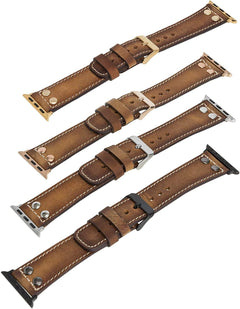 Correa de cuero Como para Apple Watch