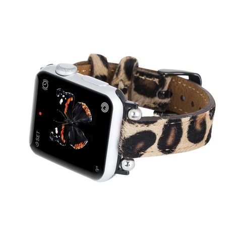 Correa delgada de cuero Foggia para Apple Watch