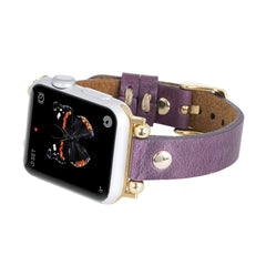 Correa delgada de cuero Perugia para Apple Watch