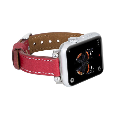Correa delgada de cuero Foggia para Apple Watch