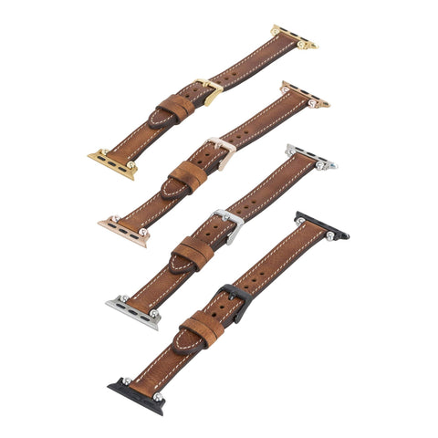 Correa delgada de cuero Foggia para Apple Watch