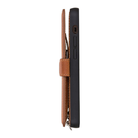 Fermo Leather Crossbody Wallet Phone Case for iPhone 12 Mini