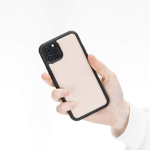 Funda de cuero Lucca Snap On para iPhone 11 Pro