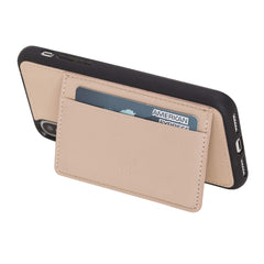 Funda tipo billetera de cuero Pisa Snap On con soporte para iPhone XS