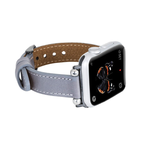 Correa delgada de cuero Foggia para Apple Watch