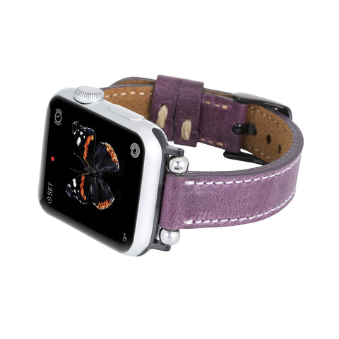 Correa delgada de cuero Foggia para Apple Watch