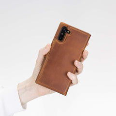 Funda tipo billetera de cuero con bloqueo RFID Florence para Samsung Galaxy Note 10 Plus