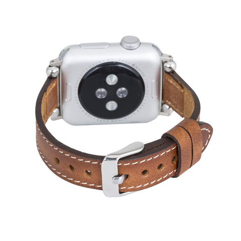 Correa delgada de cuero Foggia para Apple Watch